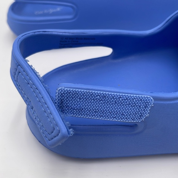 NWT Cat & Jack Toddler Footbed Slip-On Sandals - Blue Wynne, Size 12 - Picture 10 of 13